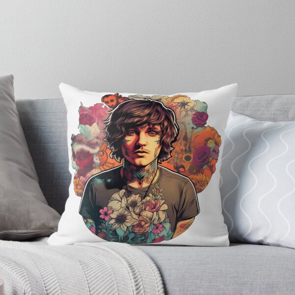 Item preview, Bring me the Horizon - Oli Sykes Flower Sticker designed and sold by nszymczak.