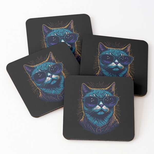 Item preview, Cool Cat Graphic Illustration Design designed and sold by The Funscape Store.
