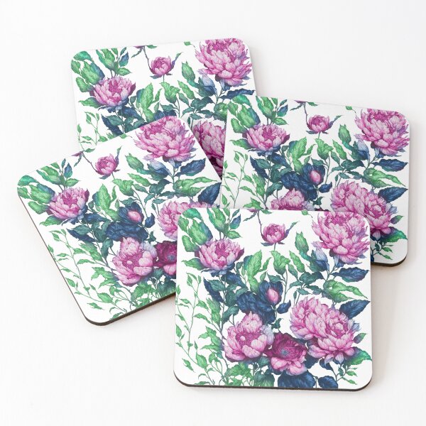 Item preview, Pink Peonies graphic by Arthur Ingram  designed and sold by MoxyMermaid.