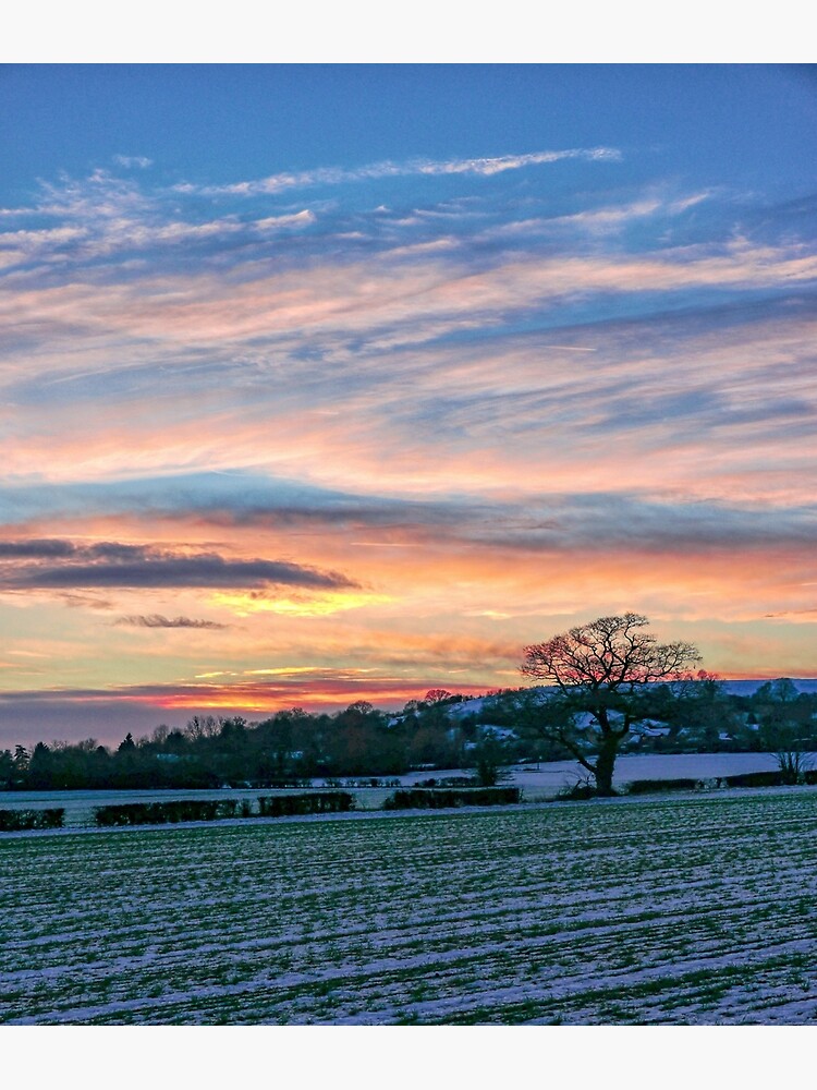Sunset & Snow by ScenicViewPics