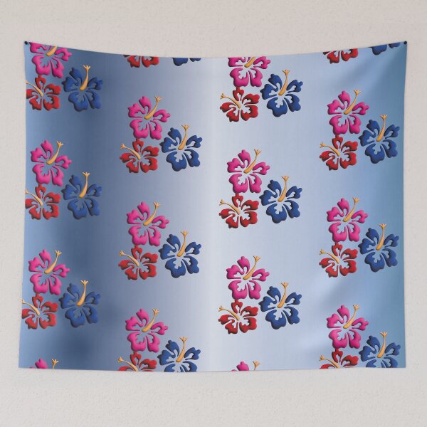 Item preview, Design in metallic tones with flowers of tropical Hawaiian style. designed and sold by Martapp.