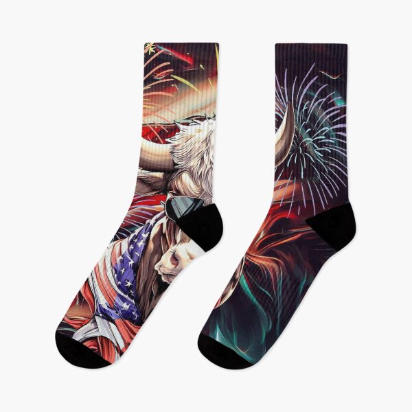 Item preview, Happy 4th of july american flag funny cow in sunglasses and scarf designed and sold by TomFrontierArt.