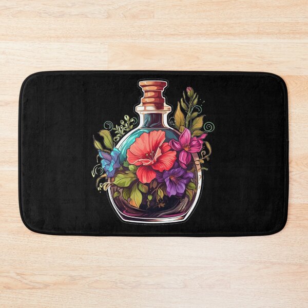 Item preview, Perfume Bottle, watercolor flowers designed and sold by Mateusz Majcherek.