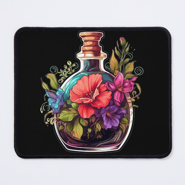 Item preview, Perfume Bottle, watercolor flowers designed and sold by Mateusz Majcherek.