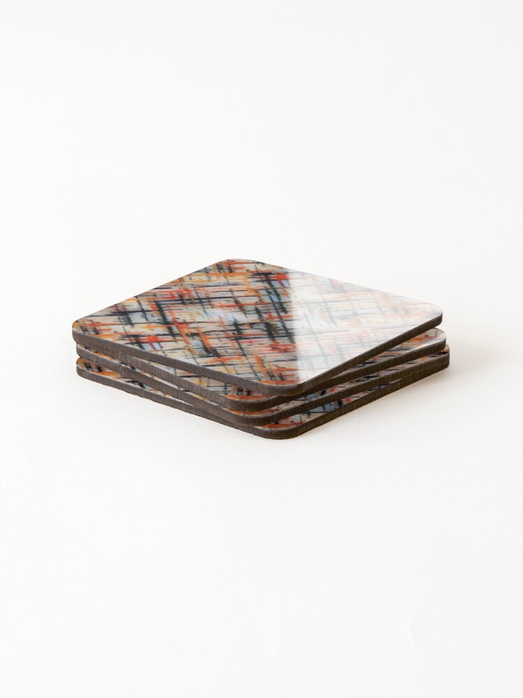 Thumbnail 4 of 5, Coasters (Set of 4), Cross Fall Pattern designed and sold by Profitrip.