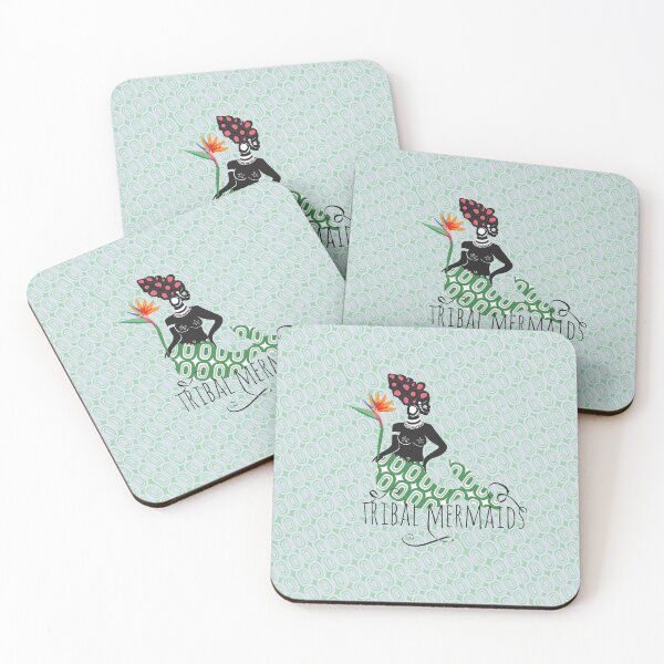 Item preview, Tribal mermaids - STRELITZIA girl (green seas) designed and sold by KEROMERO.