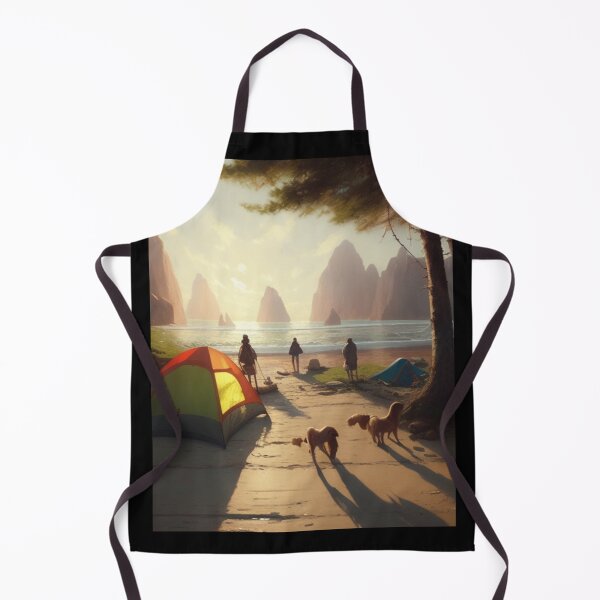 Item preview, campsite by the sea designed and sold by EuropeanPrints.