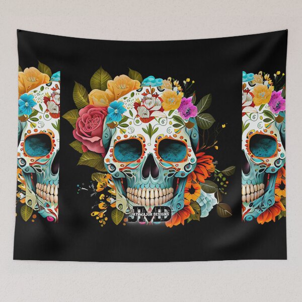 Item preview, Beautiful Floral Sugar Skull 1 of 4 designed and sold by Jenson Major.