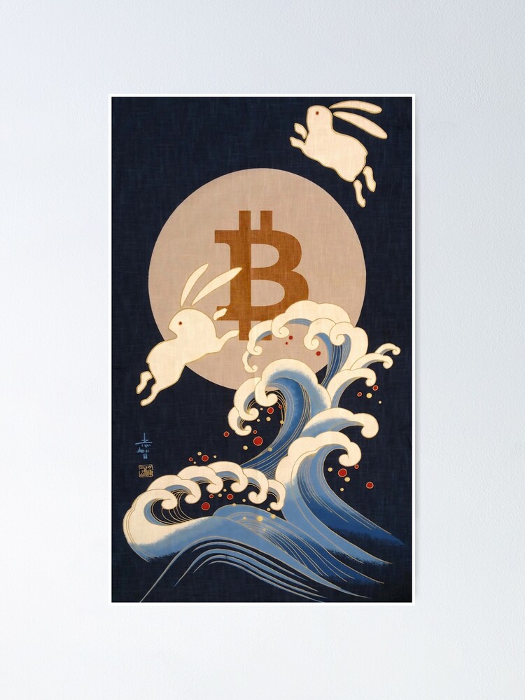 Bitcoin Moon Rabbits / Otsukimi Japanese art