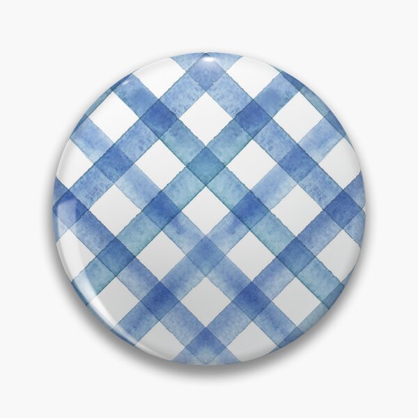 Item preview, Watercolor stripe gingham seamless pattern. Color navy blue stripes background. designed and sold by olgersart.