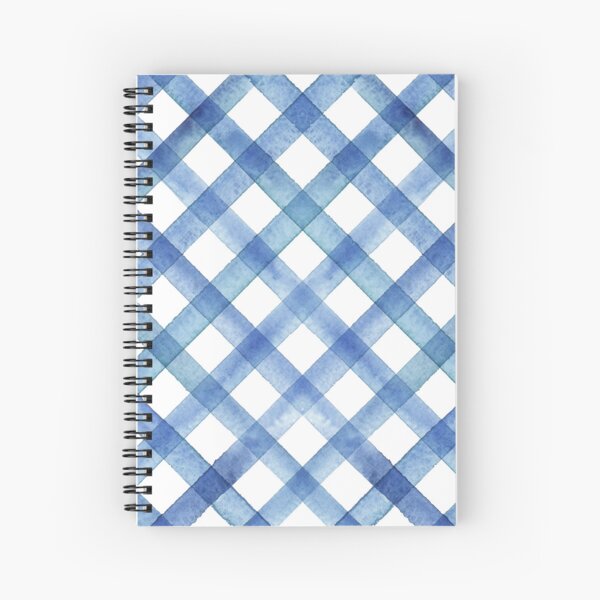 Item preview, Watercolor stripe gingham seamless pattern. Color navy blue stripes background. designed and sold by olgersart.