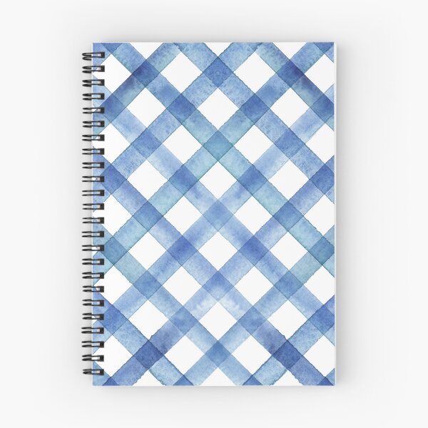 Item preview, Watercolor stripe gingham seamless pattern. Color navy blue stripes background. designed and sold by olgersart.