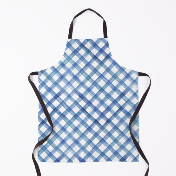 Item preview, Watercolor stripe gingham seamless pattern. Color navy blue stripes background. designed and sold by olgersart.