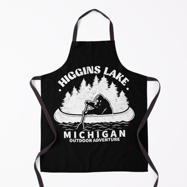Item preview, higgins lake michigan funny bigfoot kayaking designed and sold by nubiguru.