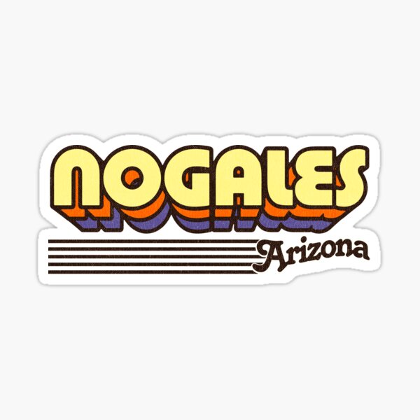 "Nogales, Arizona Retro Stripes" Sticker for Sale by retroready