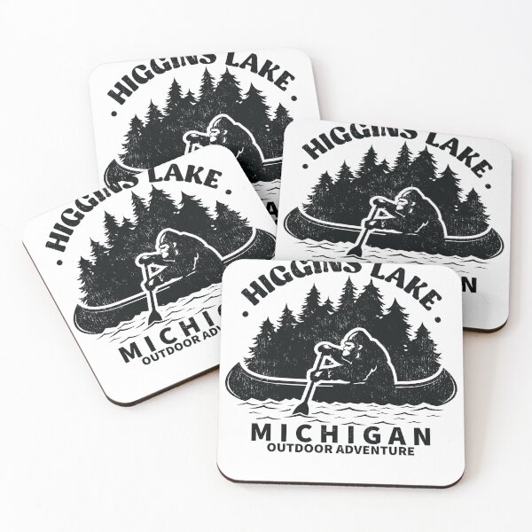 Artikelvorschau, Higgins Lake Michigan, lustiges Bigfoot-Kajakfahren entworfen und verkauft von nubiguru.
