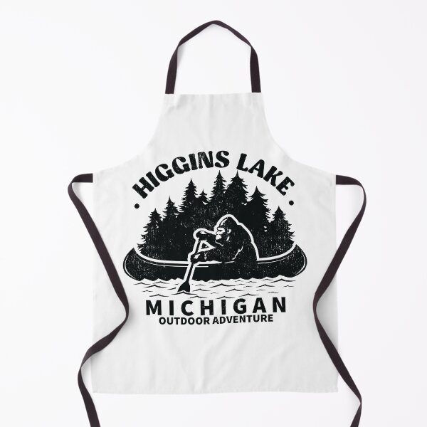 Item preview, higgins lake michigan funny bigfoot kayaking designed and sold by nubiguru.