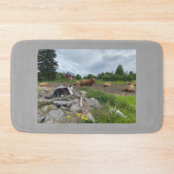 Item preview, Scottish Highland Cattle Cows and cat 4455 designed and sold by SaarelaHighland.