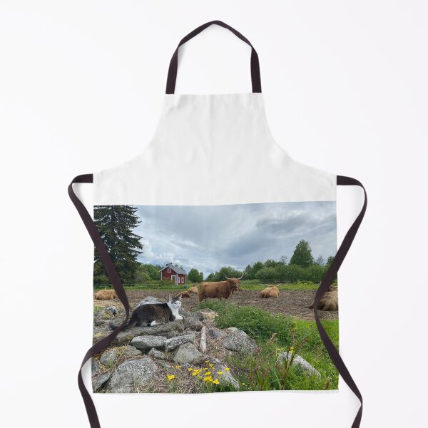 Item preview, Scottish Highland Cattle Cows and cat 4455 designed and sold by SaarelaHighland.