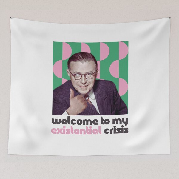 Aperçu de l'œuvre La crise de Sartre créée et vendue par BlipArt.