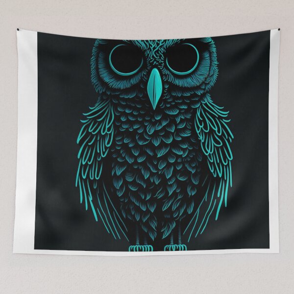 Item preview, Ghostly Owl Design Pattern Print designed and sold by randomtdesigns.