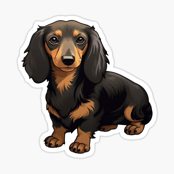 Item preview, long hair dachshund designed and sold by lavroshh.