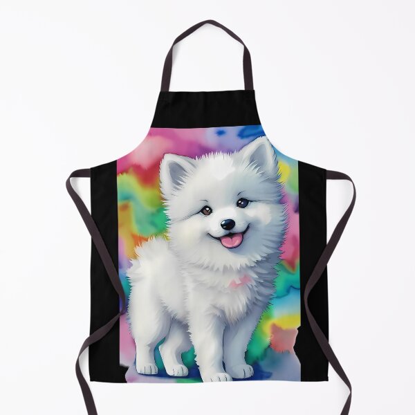 Item preview, Winter Whispers - Baby Samoyed Puppy Watercolor - Rainbow designed and sold by Mechanical-Artt.