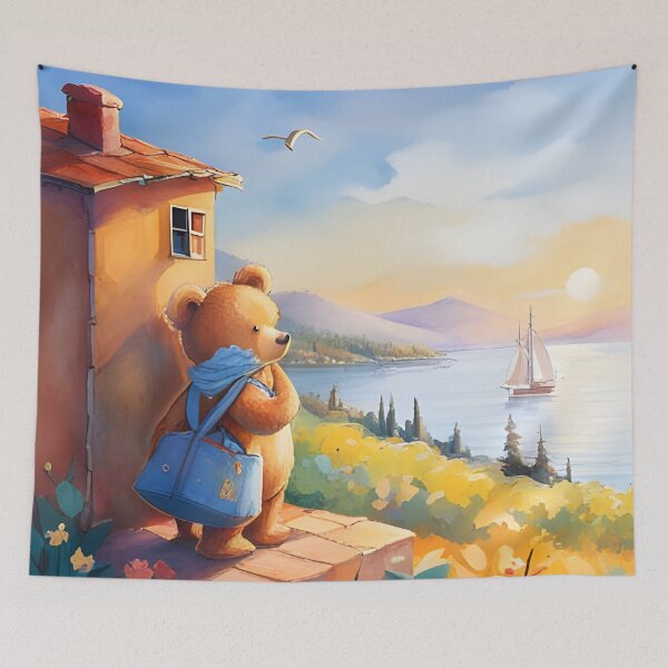 Aperçu de l'œuvre Teddy à l'aventure créée et vendue par Colin Bentham.