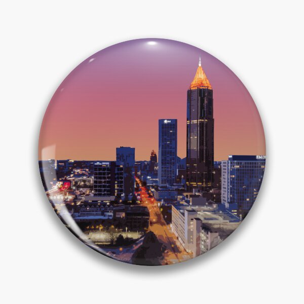 Item preview, Atlanta Sunset, Georgia, USA, Print designed and sold by summattodraw.