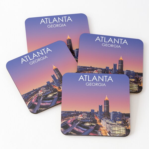 Item preview, Atlanta Sunset, Georgia, USA, Print designed and sold by summattodraw.