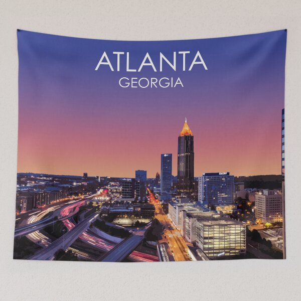 Item preview, Atlanta Sunset, Georgia, USA, Print designed and sold by summattodraw.