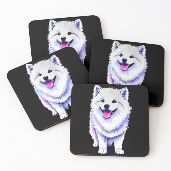 Item preview, Fluffy Clouds - Baby Samoyed Dog Watercolor Drawing designed and sold by Mechanical-Artt.