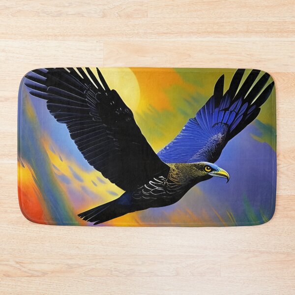 Item preview, Blue Flying Raven, impasto, Ai Generated Art  designed and sold by ACC .