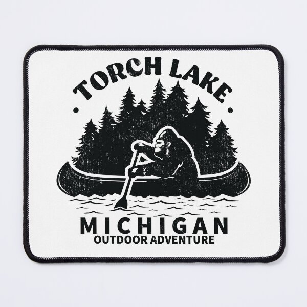 Item preview, Torch lake michigan funny bigfoot kayaking designed and sold by nubiguru.