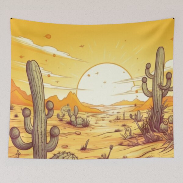 Item preview, Beautiful painting of desert cactus designed and sold by SPECTRA005.