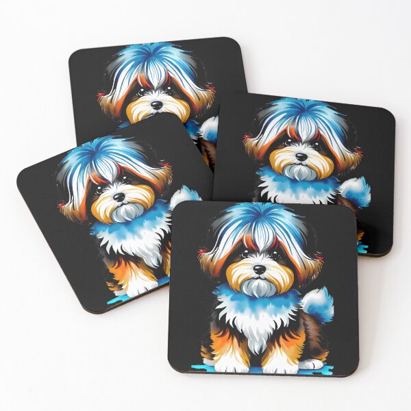 Item preview, Fluffy Furball - Baby Tibetan Terrier Artwork with Irresistible Cuteness designed and sold by Mechanical-Artt.