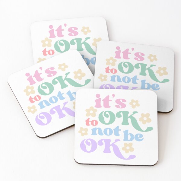 Item preview, It's ok not to be okay pastel typography  designed and sold by Loveartse.