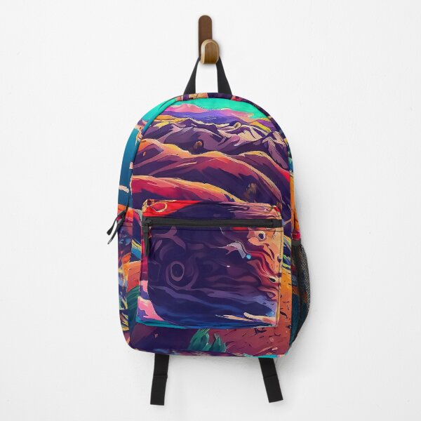 Item preview, Colorful painting space colonist planet landscape pattern designed and sold by TomFrontierArt.