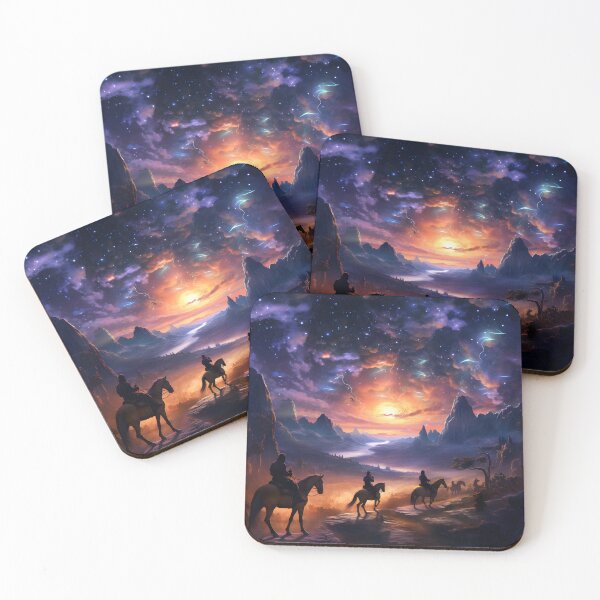 Item preview,  Celestial Safari - Mystical Cosmic Realm Wall Art designed and sold by MystiCanvas.