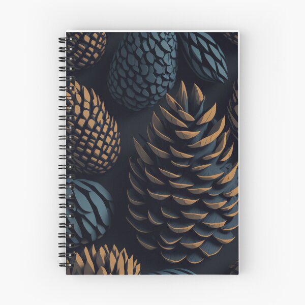 Item preview, Natural Low Poly Pinecone Design Pattern Print  designed and sold by randomtdesigns.