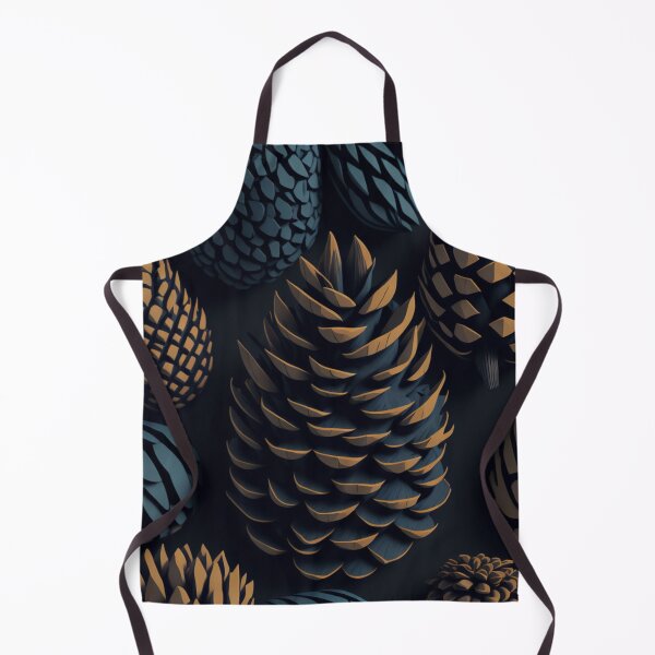 Item preview, Natural Low Poly Pinecone Design Pattern Print designed and sold by randomtdesigns.