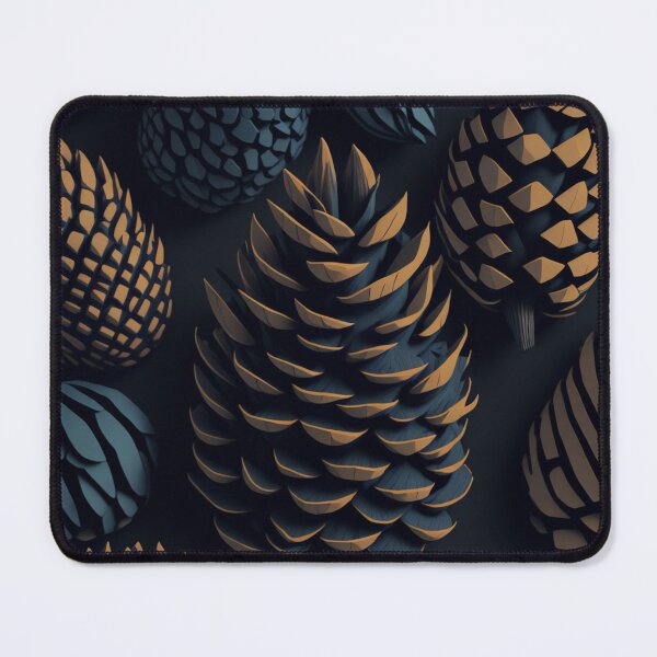 Item preview, Natural Low Poly Pinecone Design Pattern Print  designed and sold by randomtdesigns.