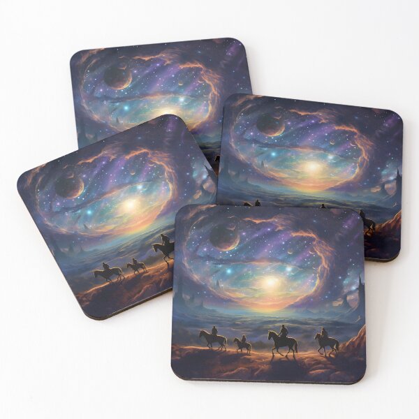 Item preview,  Celestial Safari - Mystical Cosmic Realm Wall Art designed and sold by MystiCanvas.