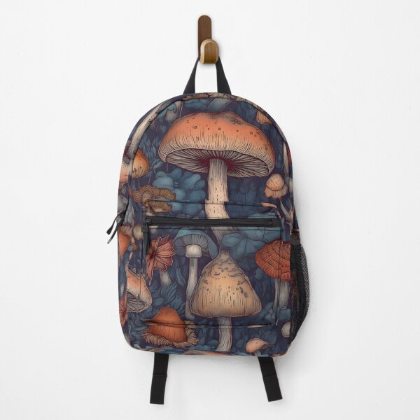 Item preview, Cute Mushrooms Vintage Aesthetic Botanical Pattern designed and sold by SecretDicer.