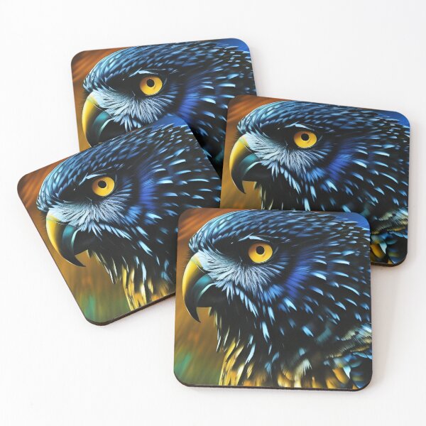 Item preview, Charcoal Blue Owl, Ai Generated Art  designed and sold by ACC .