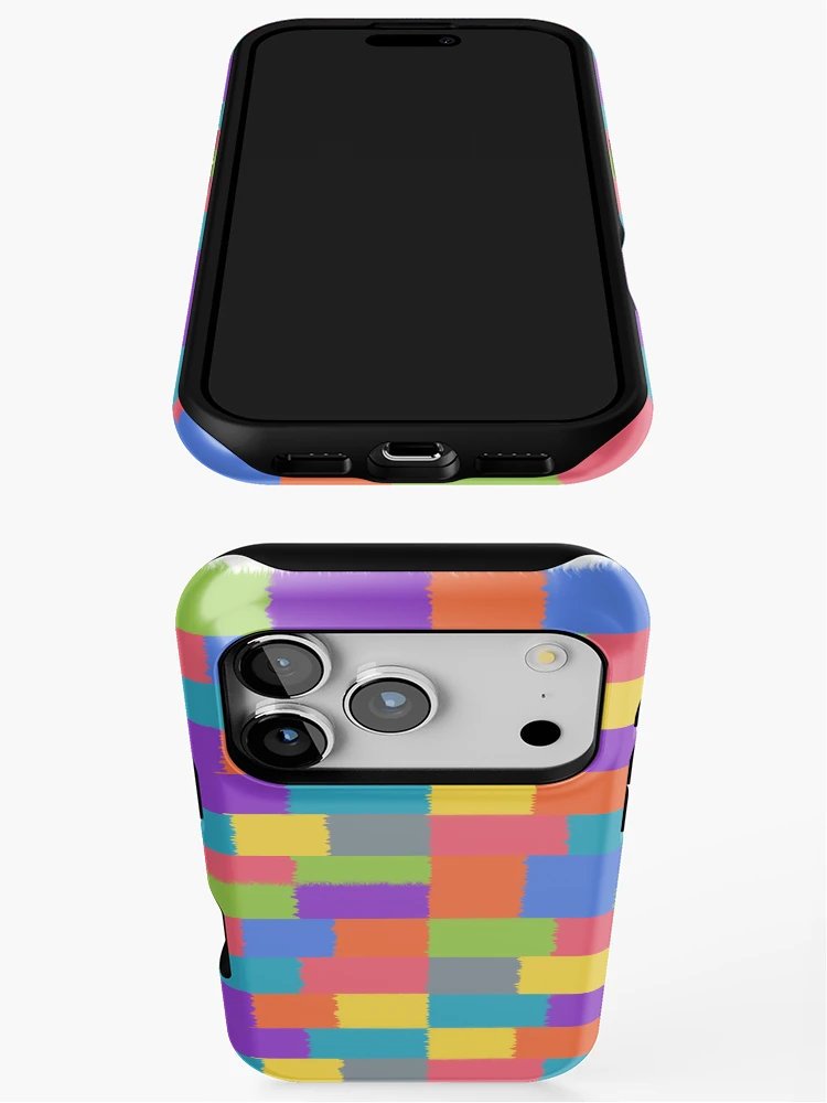 Thumbnail 3 of 4, iPhone Case, Colorful Square pattern designed and sold by Rajasekar.