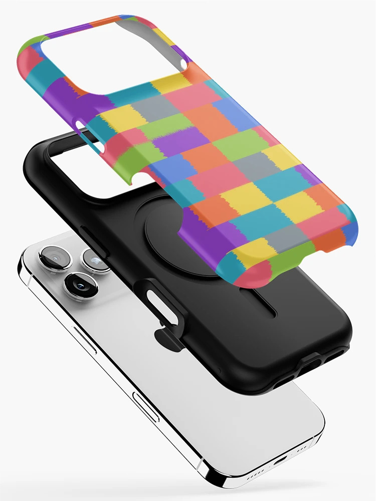Thumbnail 2 of 4, iPhone Case, Colorful Square pattern designed and sold by Rajasekar.