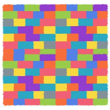 Artwork thumbnail, Colorful Square pattern by Rajasekar