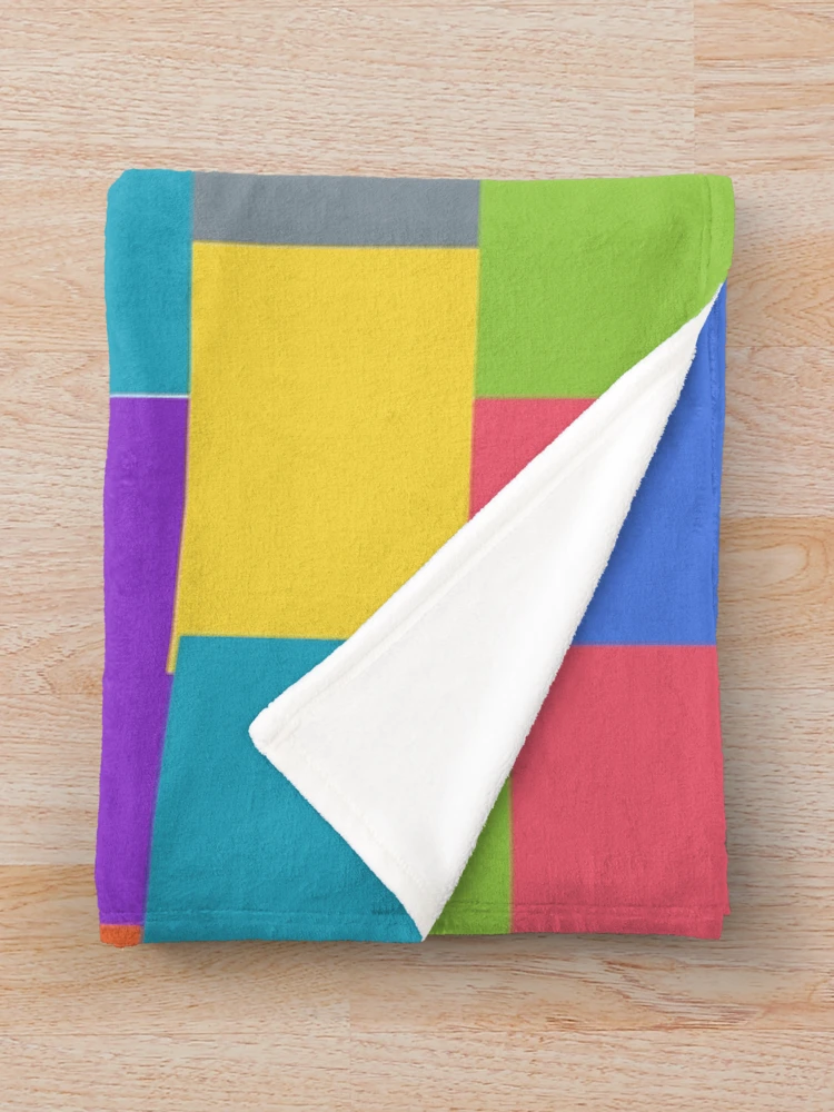 Thumbnail 3 of 6, Throw Blanket, Colorful Square pattern designed and sold by Rajasekar.