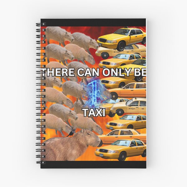 Item preview, Capybaras vs Taxis - There can only be 1 taxi designed and sold by PrestigePenguin.